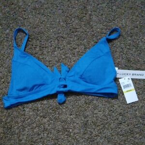 Lucky Brand Vibrant Blue Bikini Top